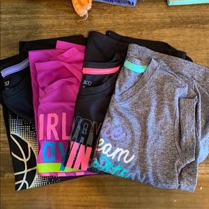 Size 7/Small BCG and UnderArmour Dri Fit Tops LOT